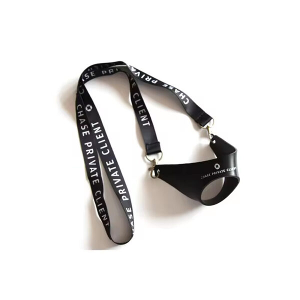 Customizable PVC Wine Glass Holder with Lanyard - Image 3