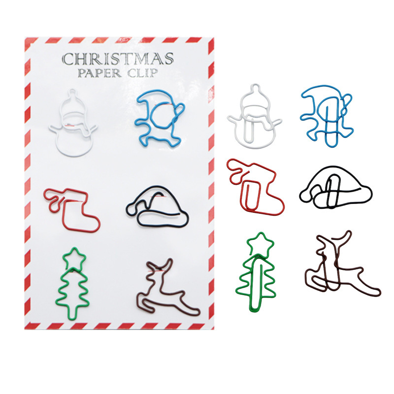 6 in 1 Christmas Paperclips Set
