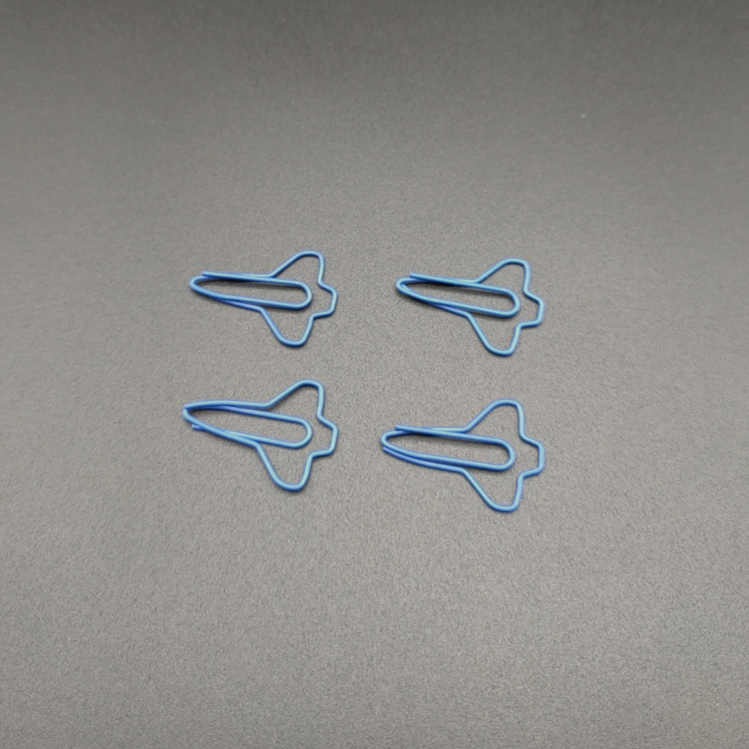 Rocket Shaped Metal Paperclips In A Can