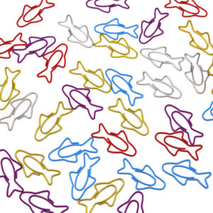 Shark Shaped Metal Paperclips
