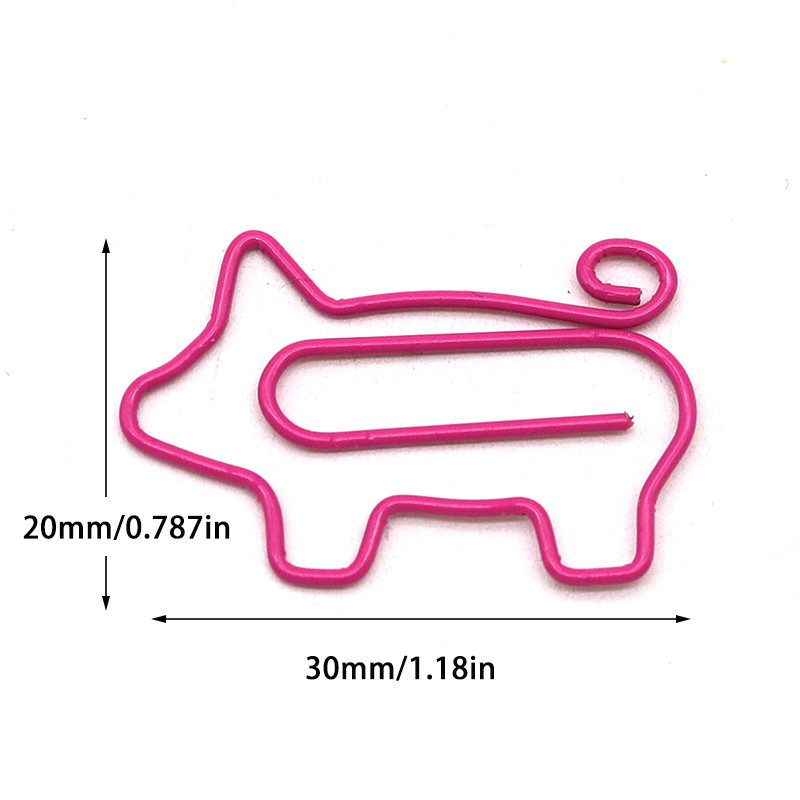 Cute Pig Shaped Paperclips