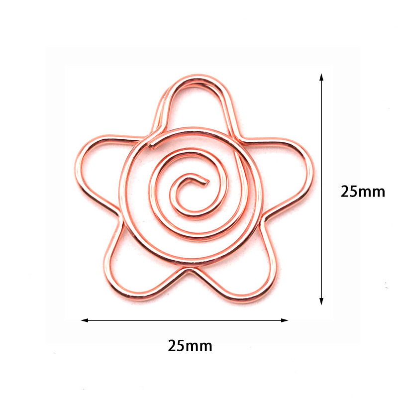 Electroplating Flower Shaped Metal Paperclips