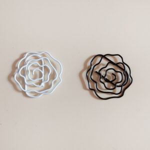 Rose Shaped Metal Paperclips
