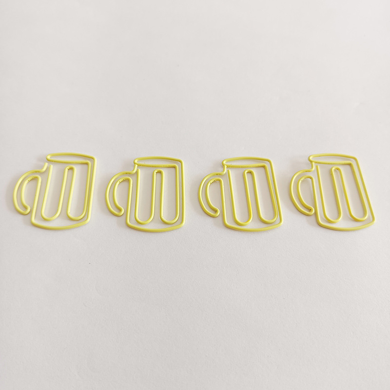 Beer Cup Shaped Metal Paperclips