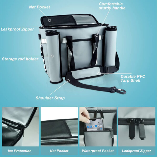 Kayak Seat Camping Portable Fishing Cooler Bag - Image 2