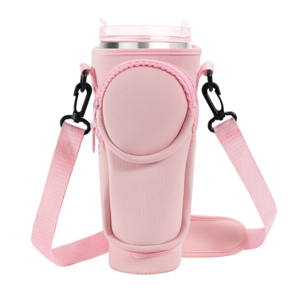 40oz Water Bottle Carrier Bag with Phone Pouch - Image 5