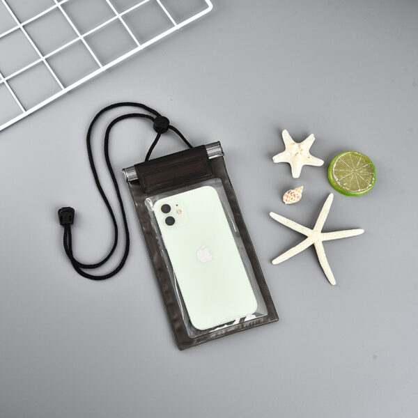 Clear PVC Cell Phone Pouch with Lanyard - Image 2