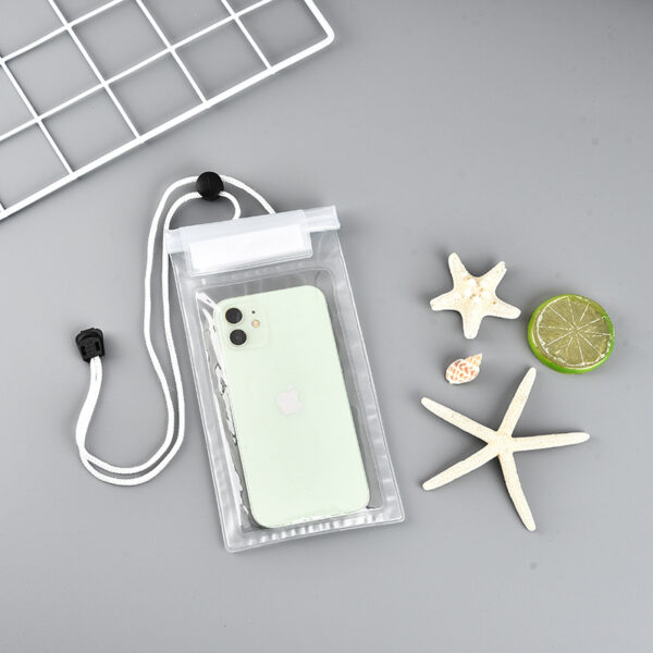Clear PVC Cell Phone Pouch with Lanyard - Image 3