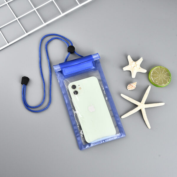 Clear PVC Cell Phone Pouch with Lanyard - Image 7
