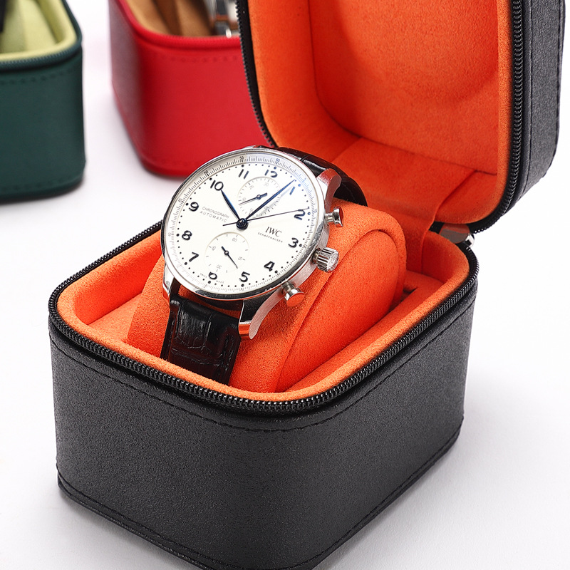 PU Square Leather Watch Gift Box with Custom Logo