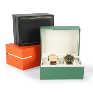 Two-Watch Treasures PU Leather Gift Box