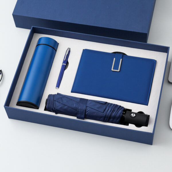 Water Bottle Set with Notebook & Pen & Umbrella