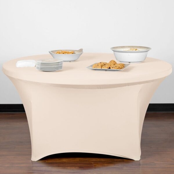 One Color Round Table Cover