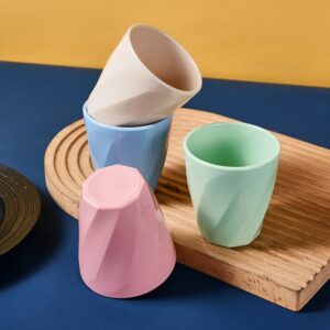 Threaded Drop-proof PP Mouthwash Mug 11OZ