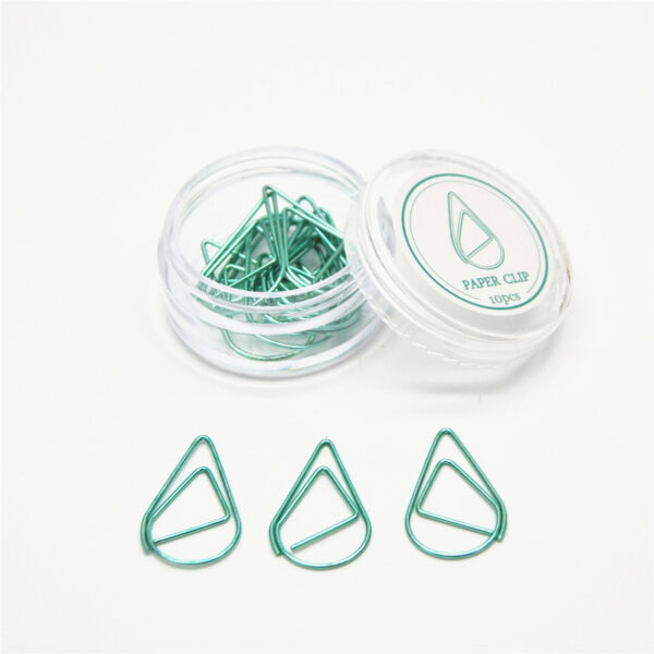 Small Teardrop Shape Metal Paper Clip