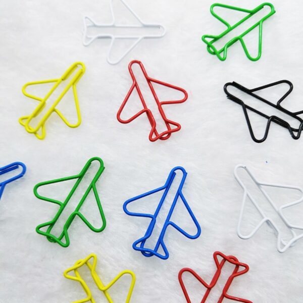 Colorful Boeing Airplane Paperclips