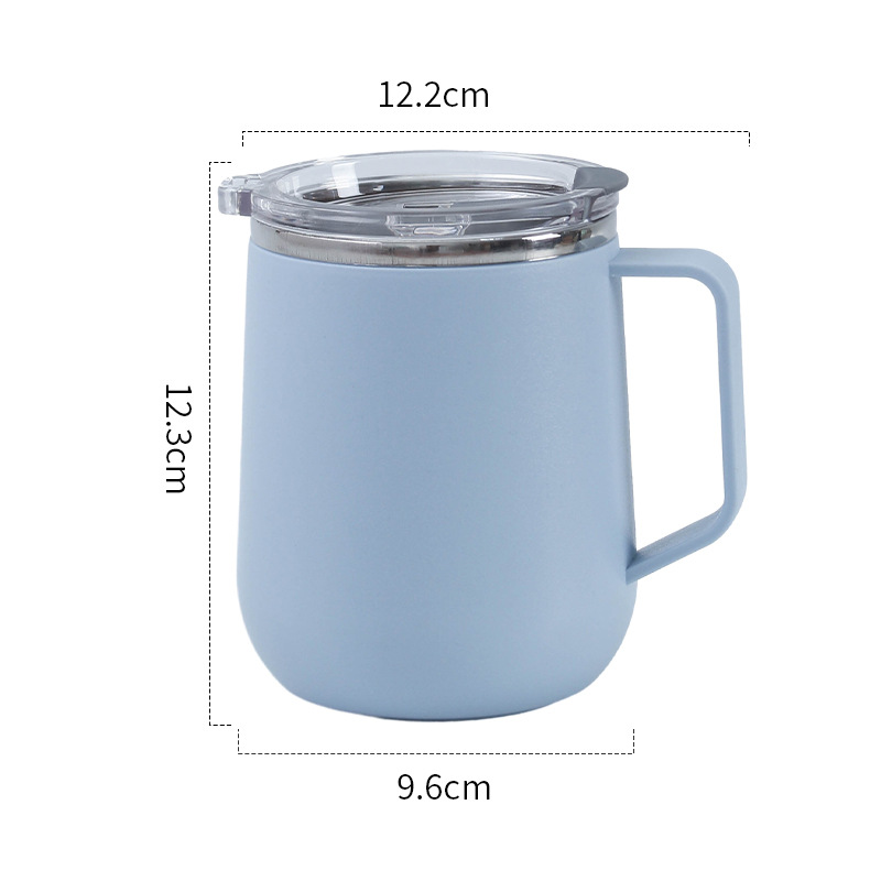 Stainless Steel Double Layer Simple Coffee Mug 17OZ