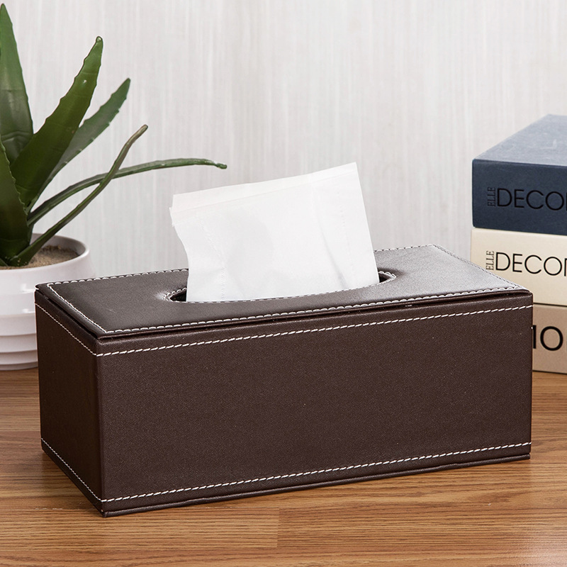 Custom PU Leather Tissue Box
