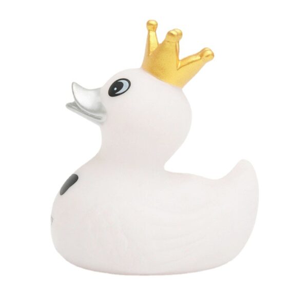 Crowned Little White Duck Bath Toy