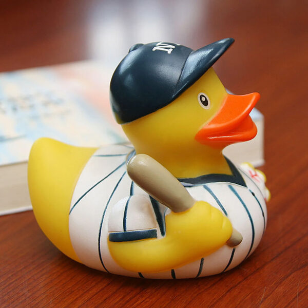 Baseball Player Rubber Duck Bath Toy - Image 2