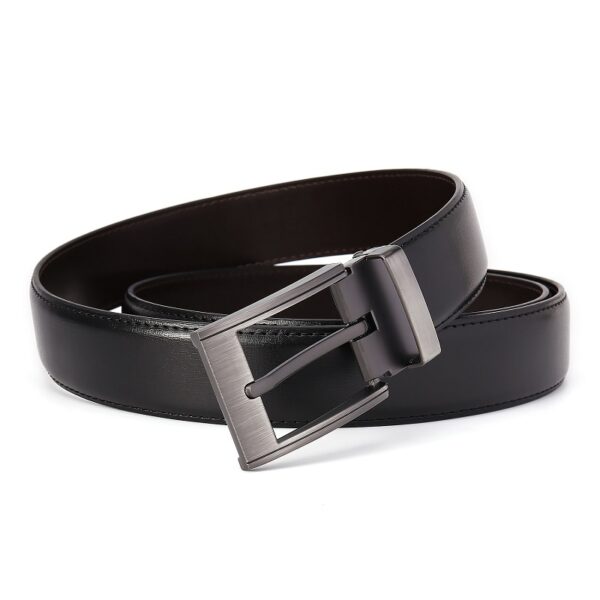 Men's Leather Simple Belt - Image 2