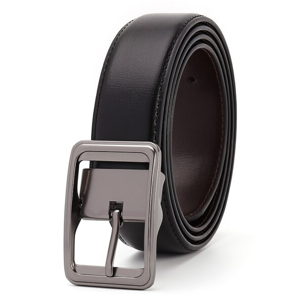 Double Leather Premium Men's Belt with O-Buckle
