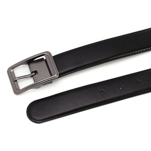 Double Leather Premium Men's Belt with O-Buckle - Image 2