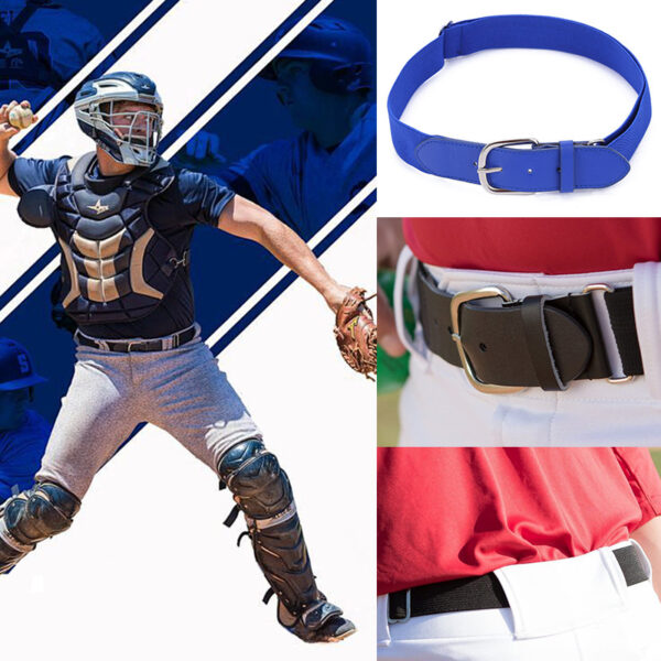 Customizable Logo Elastic Baseball Belt - Image 2