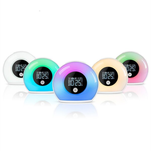 Bluetooth Color Changing Alarm Clock with Bluetooth Speaker - Image 3