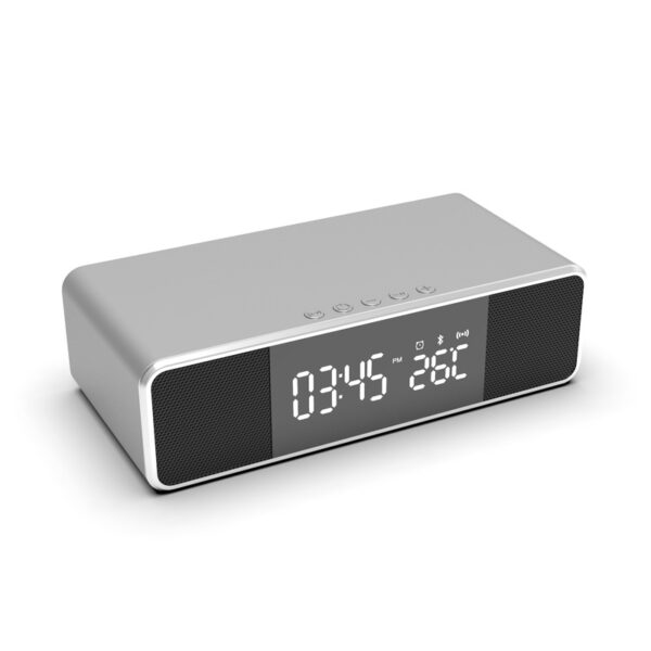 Alarm Clock with Wireless Speaker & Wireless Charger