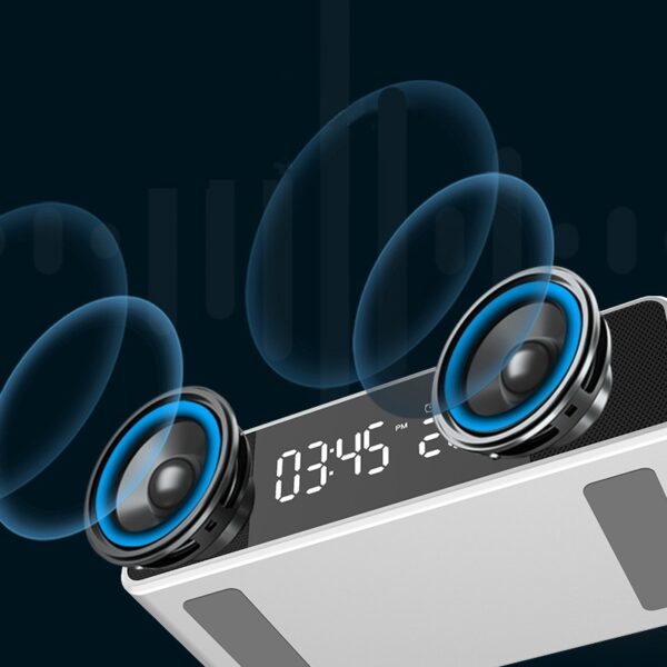 Alarm Clock with Wireless Speaker & Wireless Charger - Image 2