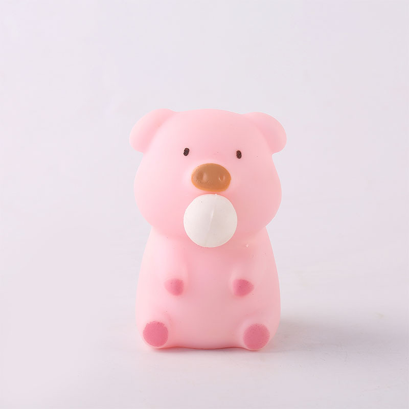 Cute Pig Blow Bubble Stress Ball
