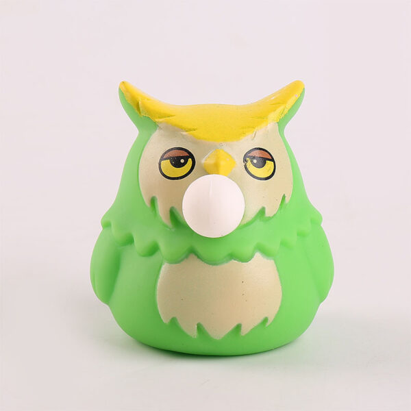 Cute Owl Blow Bubble Stress Ball