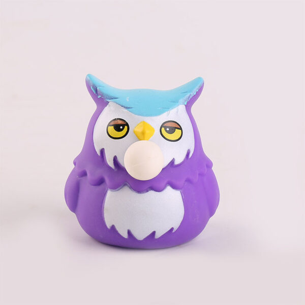Cute Owl Blow Bubble Stress Ball