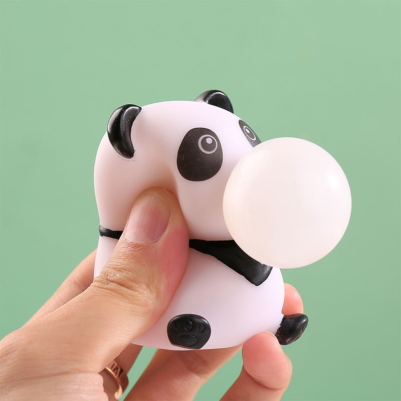 novo12200m Cute Panda Shaped Blow Bubble Stress Reliever1 Panda Stress Ball