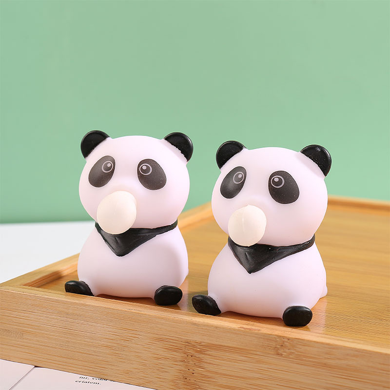 Cute Panda Blow Bubble Stress Ball