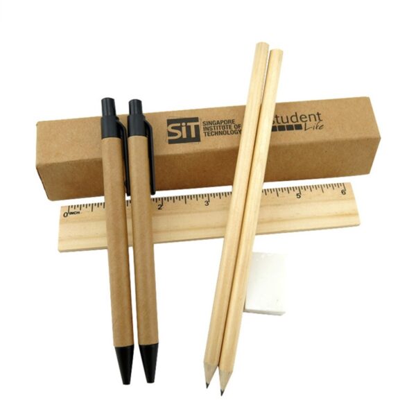 Eco-friendly Kraft Box Stationery Set - Image 2