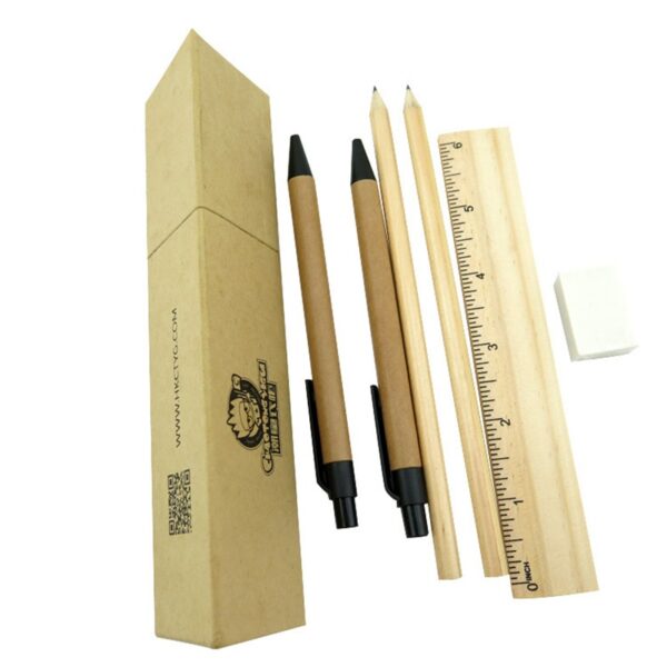 Eco-friendly Kraft Box Stationery Set - Image 4