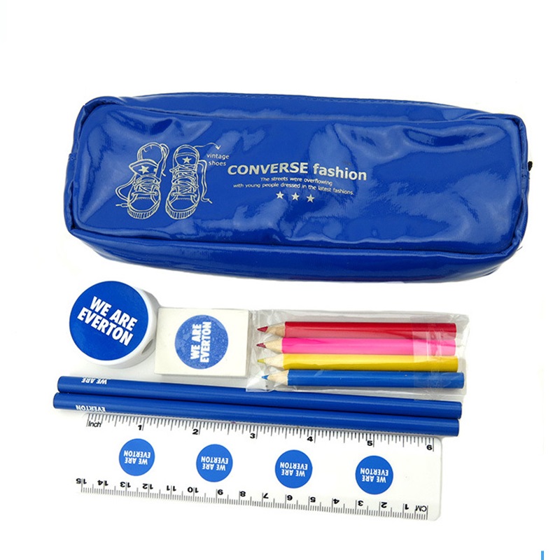 Creative PVC Zipper Pen Pouch Stationery Set