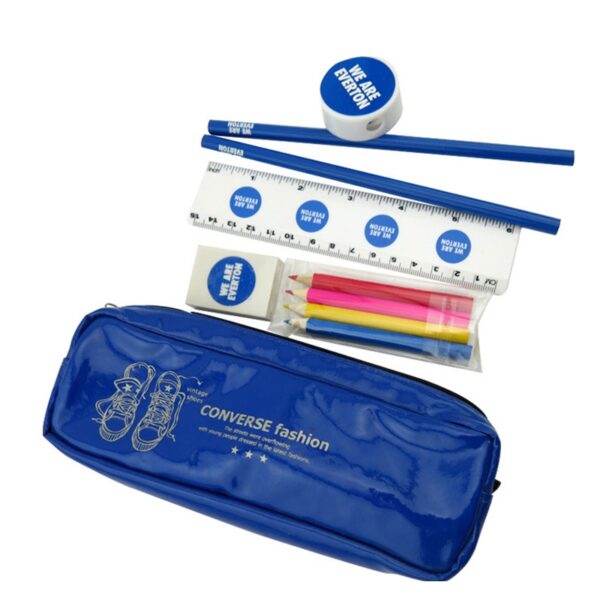 Creative PVC Zipper Pen Pouch Stationery Set