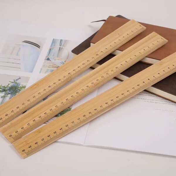 Natural Eco-friendly Bamboo Ruler 12 inches