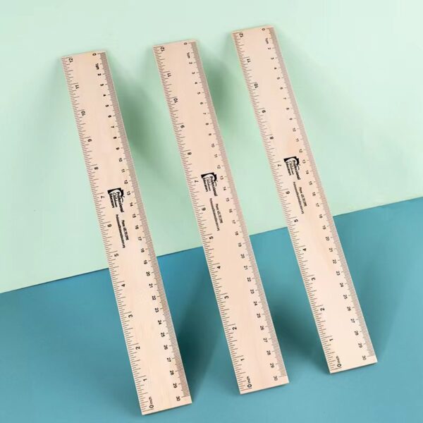 Thick Imported Pine Advertising Ruler