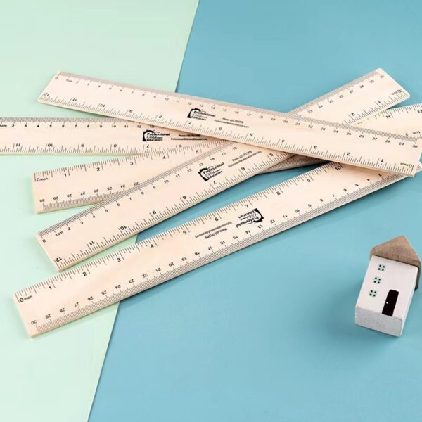 Thick Imported Pine Advertising Ruler - Image 3