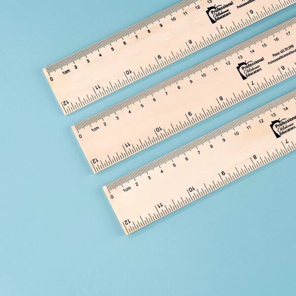 Thick Imported Pine Advertising Ruler - Image 4