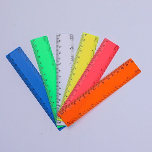 Colorful Plastic Straight Ruler 6 inches - Image 2