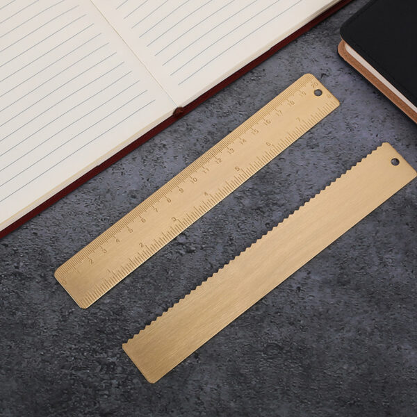 Thickened Vintage Brass Ruler 8 inches