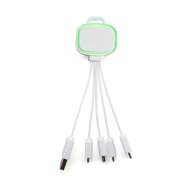 5-in-1 Lighted Cell Phone Charging Cable - Image 2
