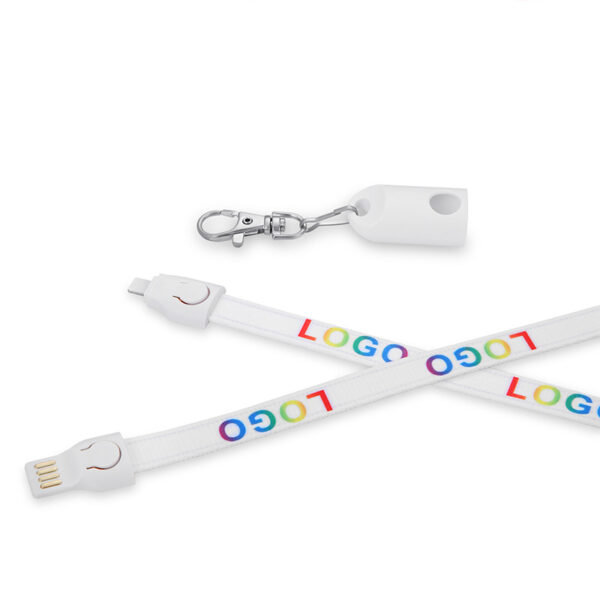 2-in-1 Cell Phone Lanyard Charging Cable