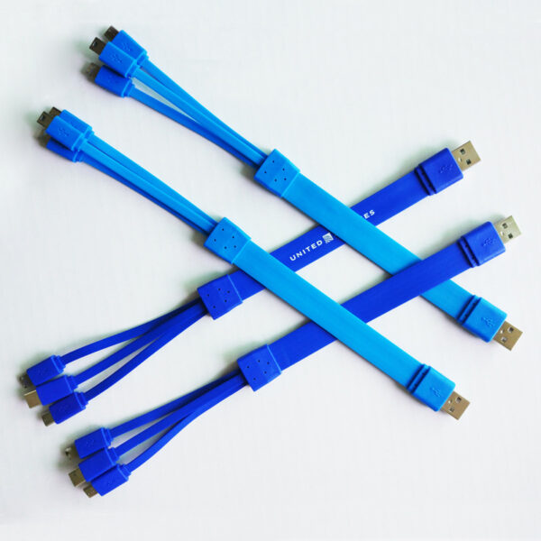 3-in-1 Colorful Spaghetti Charging Cable