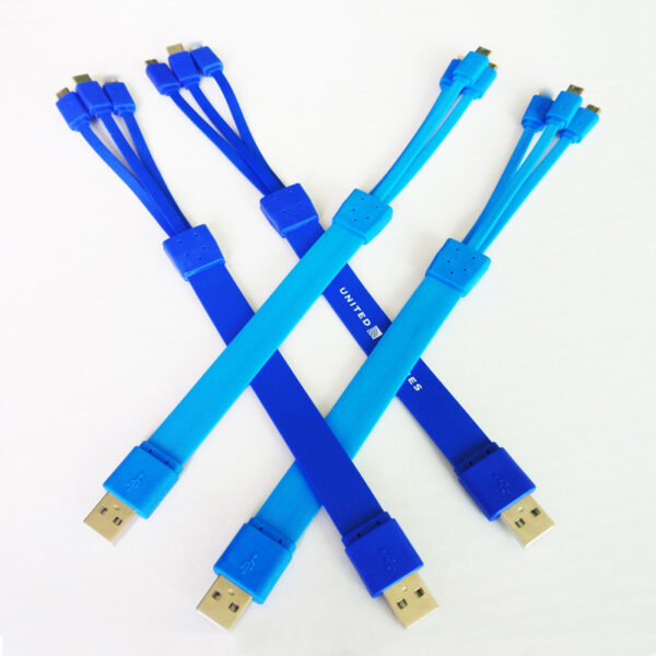 3-in-1 Colorful Spaghetti Charging Cable - Image 2